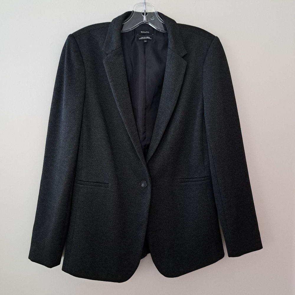 RW&CO Grey Jersey Suit Jacket